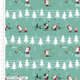 Peanuts Snoopy Weihnachts-Baumwollstoff (2910)